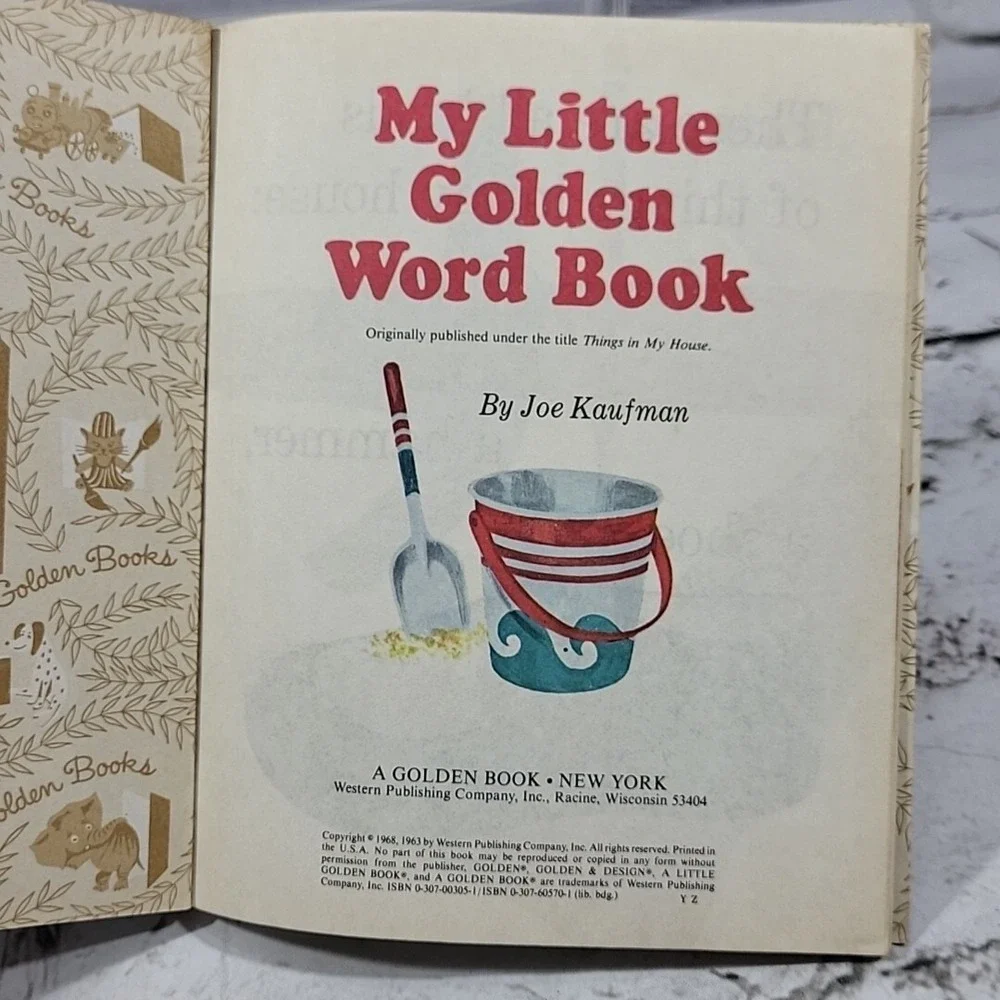 My Little Golden Word Book 1968 ''Little Golden Book''